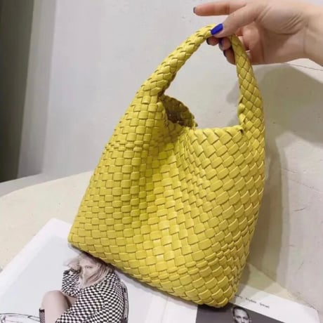 クロップトップ レザーハンドバッグ 6色展開