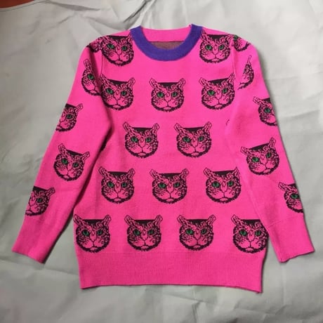 キャットフェイス ニット