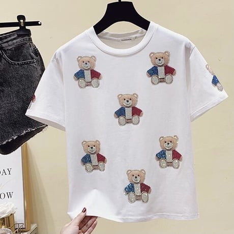 フレンチストーンベアー Tシャツ 2色展開