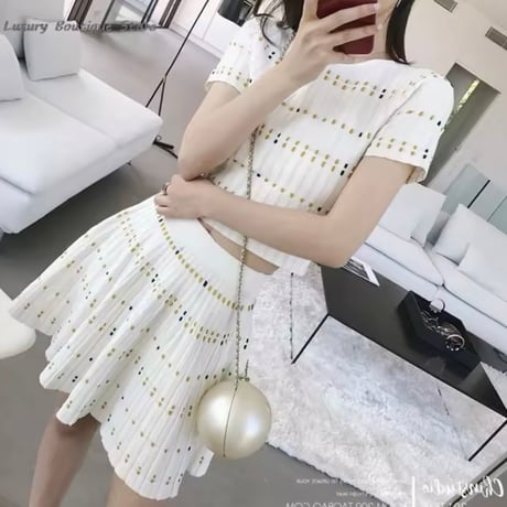 ドットニットセットアップ 2色展開