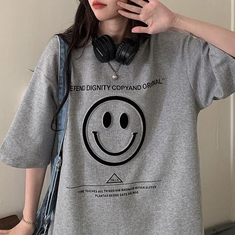 スマイリー オーバーTシャツ 2色展開