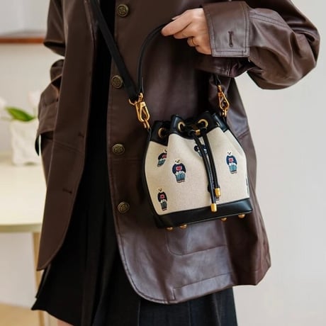 ベアーステッチ キャンバスバッグ 2色展開