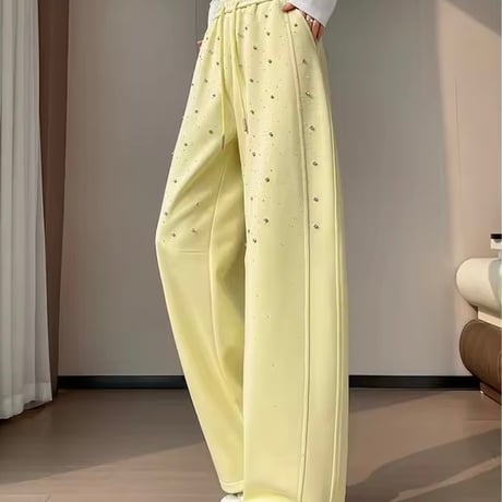ビジュースウェットパンツ 4色展開