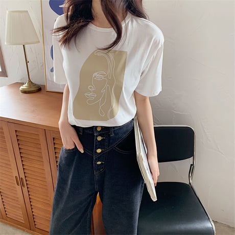 モダンフェイス Tシャツ 2色展開