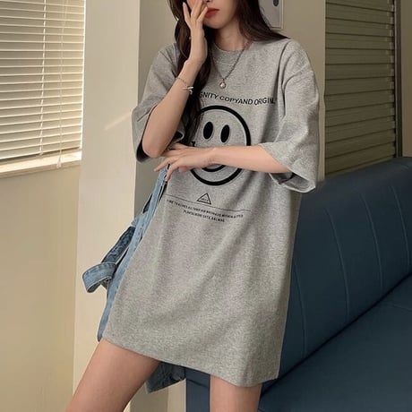 スマイリー オーバーTシャツ 2色展開
