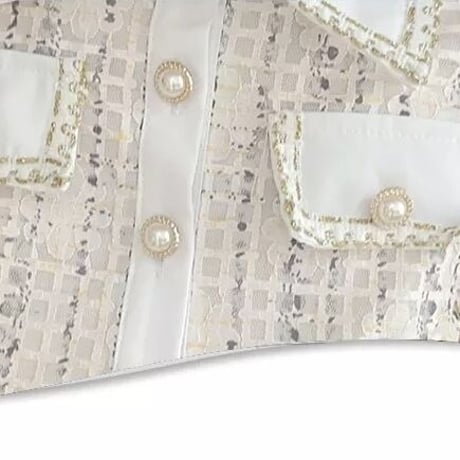 フラワーチェックシースルー ワンピース