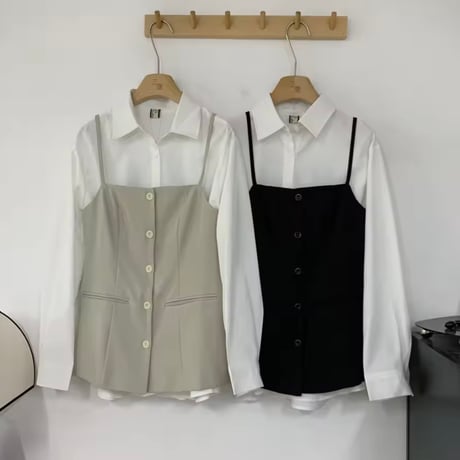 ブラウスワンピースセット 2色展開