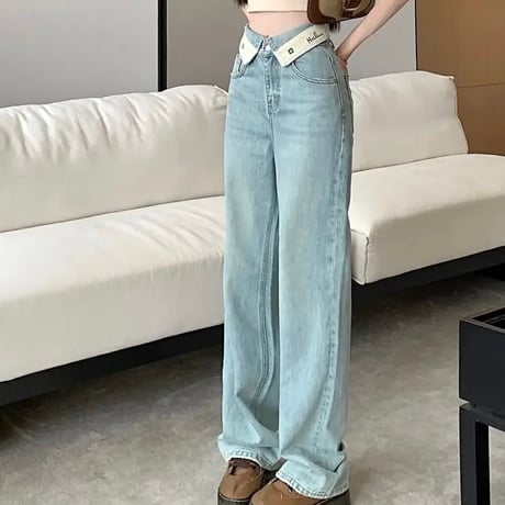 フォルダーロゴ デニムパンツ