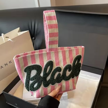 ワッフルロゴボーダーバッグ 5色展開