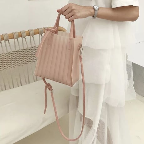 クリアストライプ バッグ 4色展開