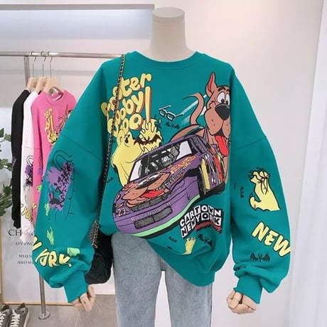 コミックプリント オーバースウェット 7色展開
