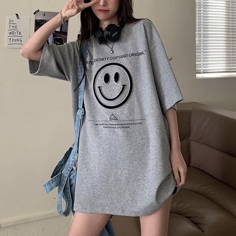 スマイリー オーバーTシャツ 2色展開
