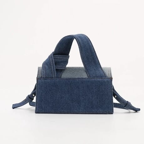 デニムパッチワーク バッグ 2色展開