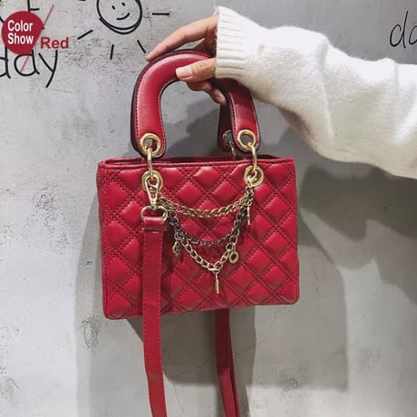 2way チェーンキルティングバッグ 5色展開