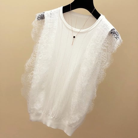 フェアリーレースノースリーブ 2色展開