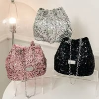 スパンコールバケットバッグ 3色展開