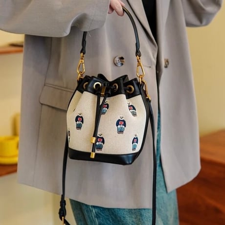 ベアーステッチ キャンバスバッグ 2色展開