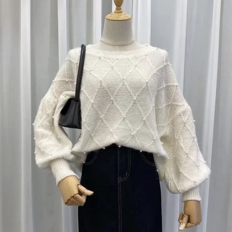 パールクロス ニット 4色展開