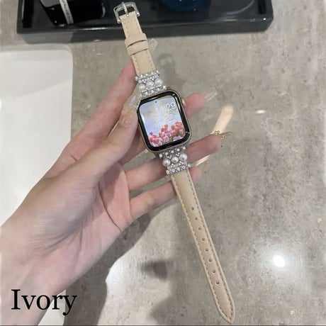 パールレザー アップルウォッチバンド 6色展開