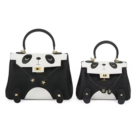 【2サイズ】pandaレザーバッグ