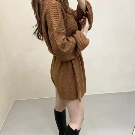 ウエストマーク ニットロンパース 4色展開