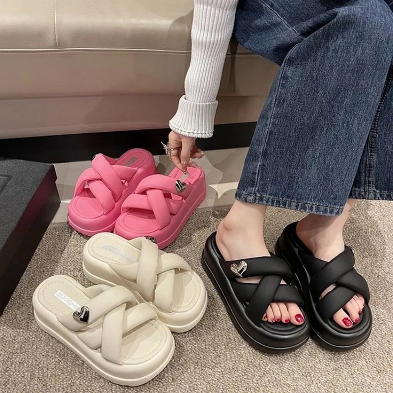 curios シルバーハート　サンダル シルバーハート クッションサンダル 3色展開 | Selectshop.Joie