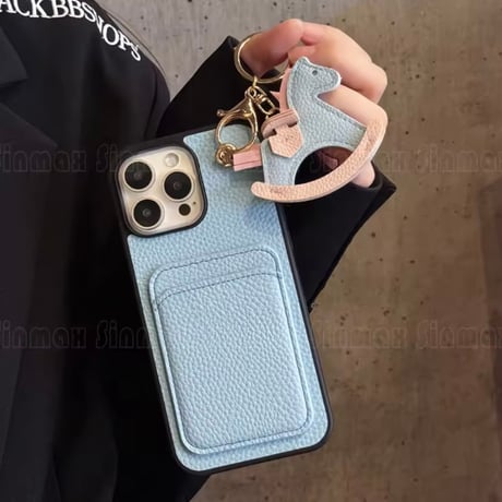 ホースチャームレザーiPhoneケース 7色展開