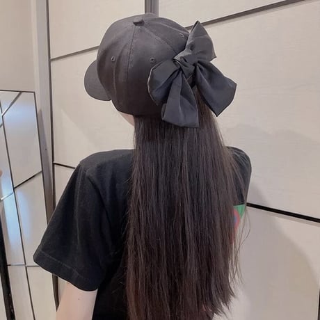 バックリボン キャップ 2色展開