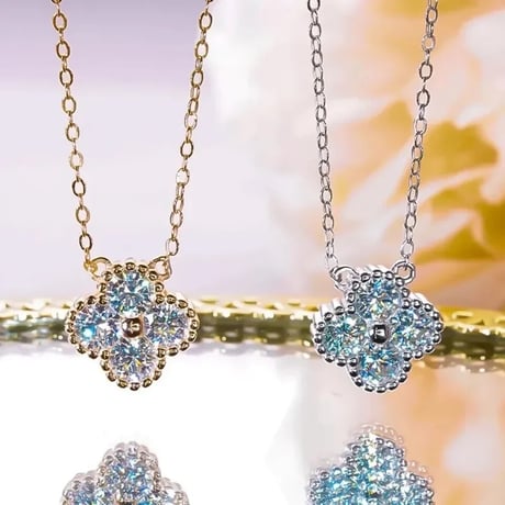 【Silver925】 フラワージュエリー ネックレス 2色展開