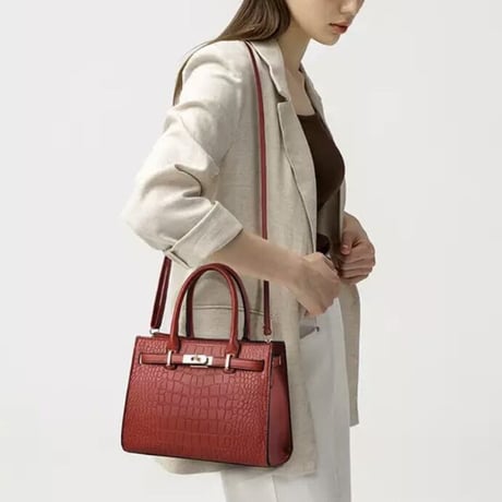クロコデザイン バックルバッグ 5色展開