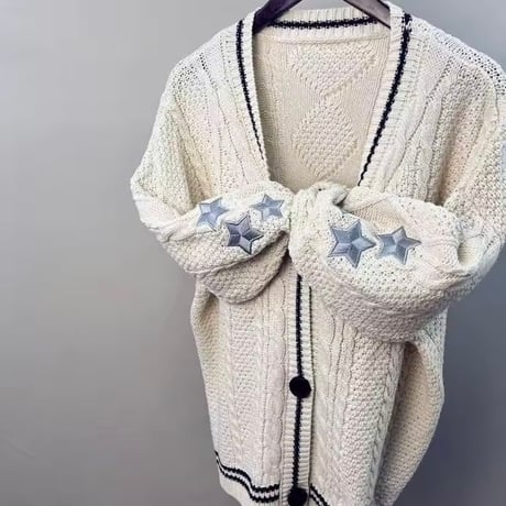 ポイントスターラインカーディガン 3色展開