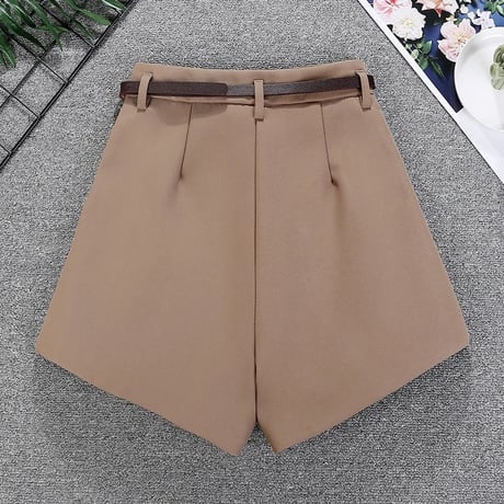 スリムベルト Aラインショートパンツ 3色展開