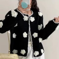 フラワーステッチカーディガン 2色展開