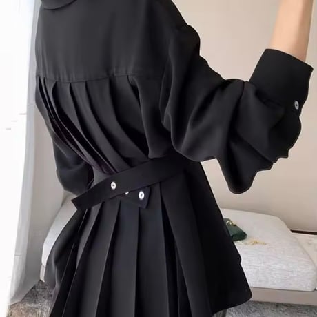 バックプリーツギャザーブラウス 3色展開