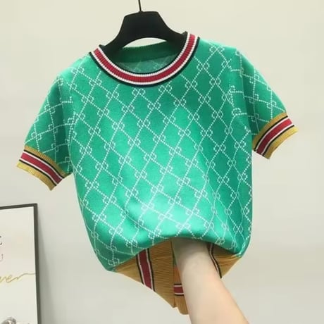 クロスデザインライントップス 3色展開