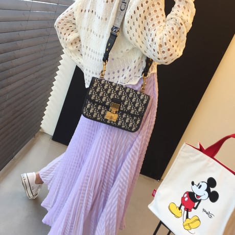 【即納】ウェーブパープル プリーツスカート