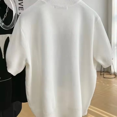 モダンスクエアサマーニット 2色展開