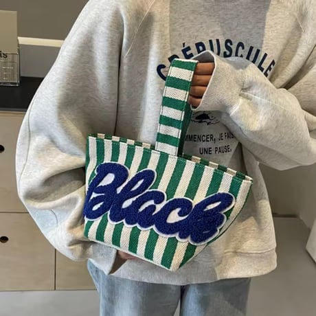 ワッフルロゴボーダーバッグ 5色展開