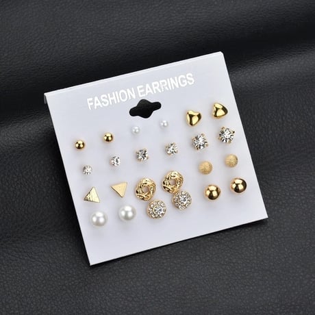 12pair ピアスセット 2色展開