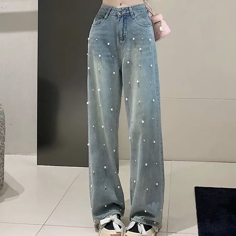 ハイウエスト パールデニム