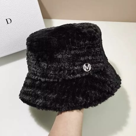 ストーンロゴ ボアバケットハット 2色展開