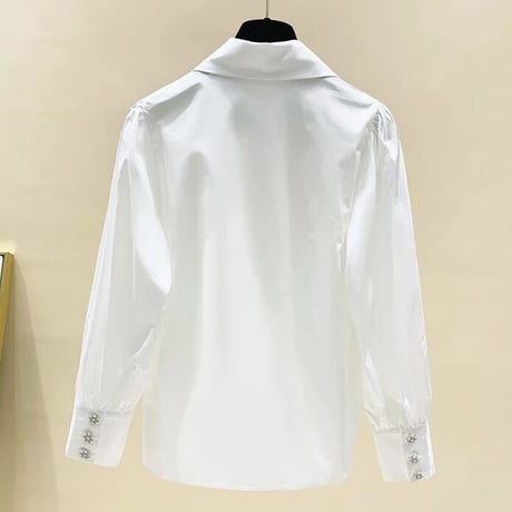 ビジューパール ブラウス