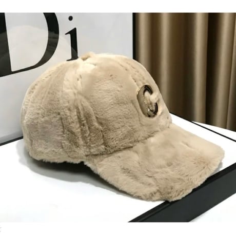 ゴールドモチーフファーキャップ 4色展開