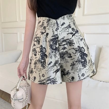 シック ハイウエストパンツ 2色展開
