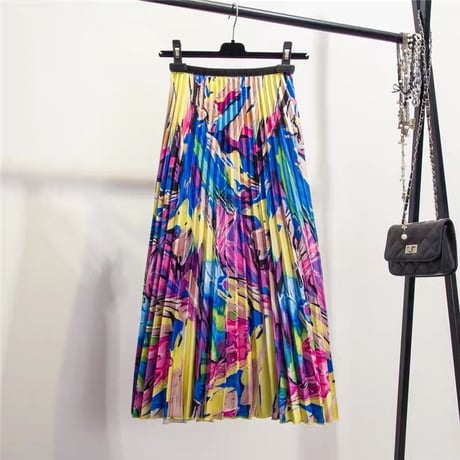 ハイストリートカラー ロングスカート 2色展開