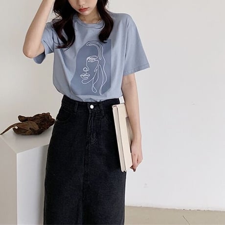 モダンフェイス Tシャツ 2色展開