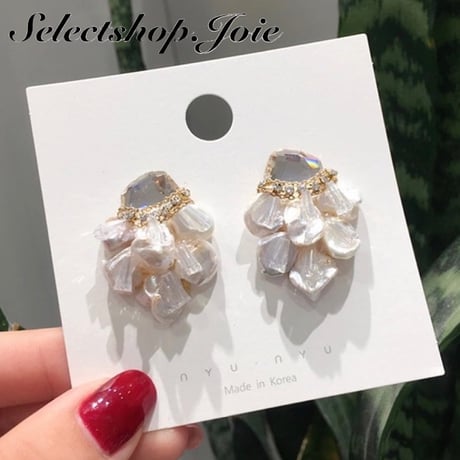 【即納】クリスタルジュエリーピアス