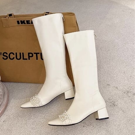 パールライン ロングブーツ 2色展開