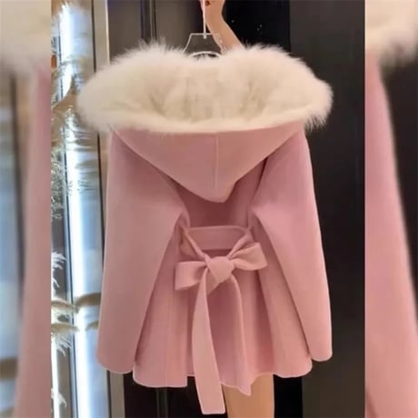 ファーライニング ウールコート 8色展開