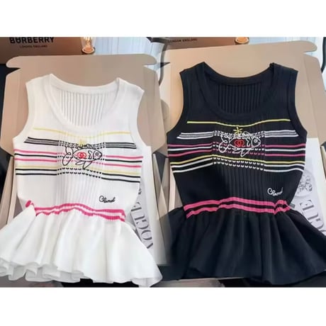 ストライプフィッシュサマーニット 2色展開